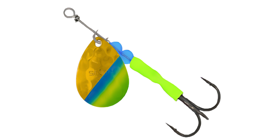 colorado spinners fishing lures 3.5 Colorado Spinner #26 HEX