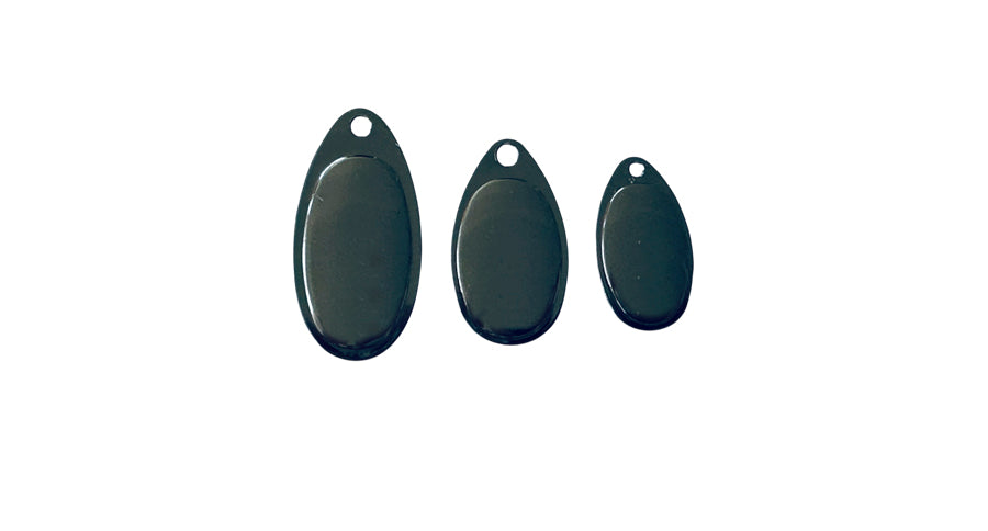 FRENCH SPINNER BLADE - BLACK NICKEL