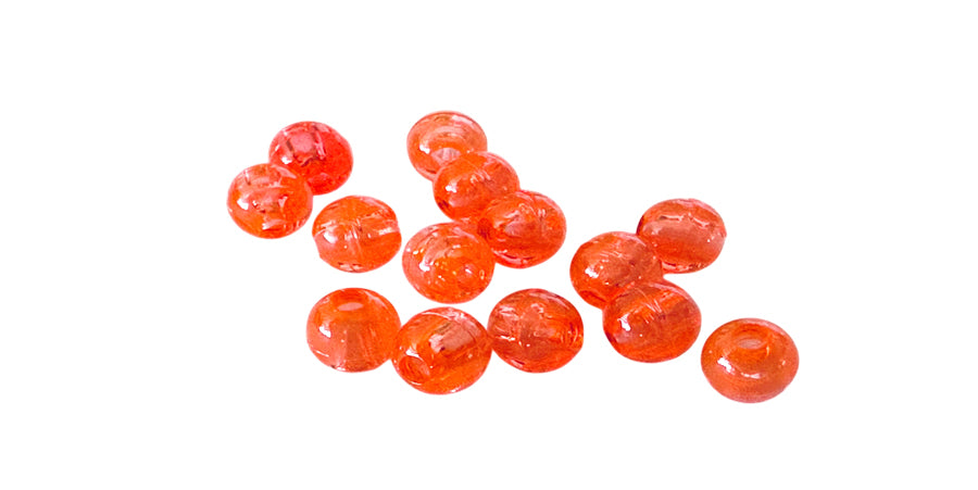 SPINNER BEAD - ORANGE TRANSPARENT