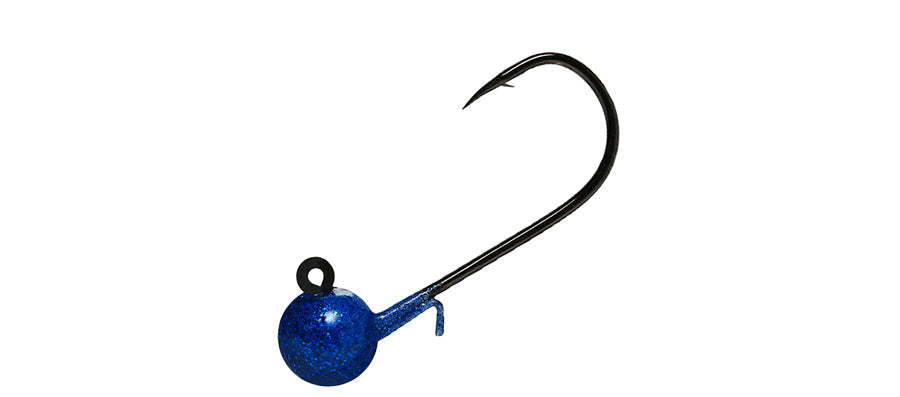 Jig Heads With Wire Keeper Blue Sparkle