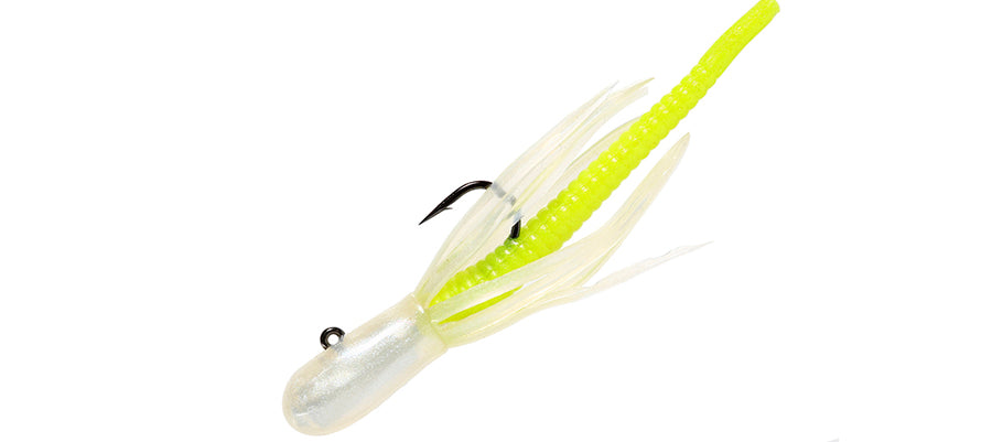 Trout Trap Stinger #06  </p>Pearl Chartreuse