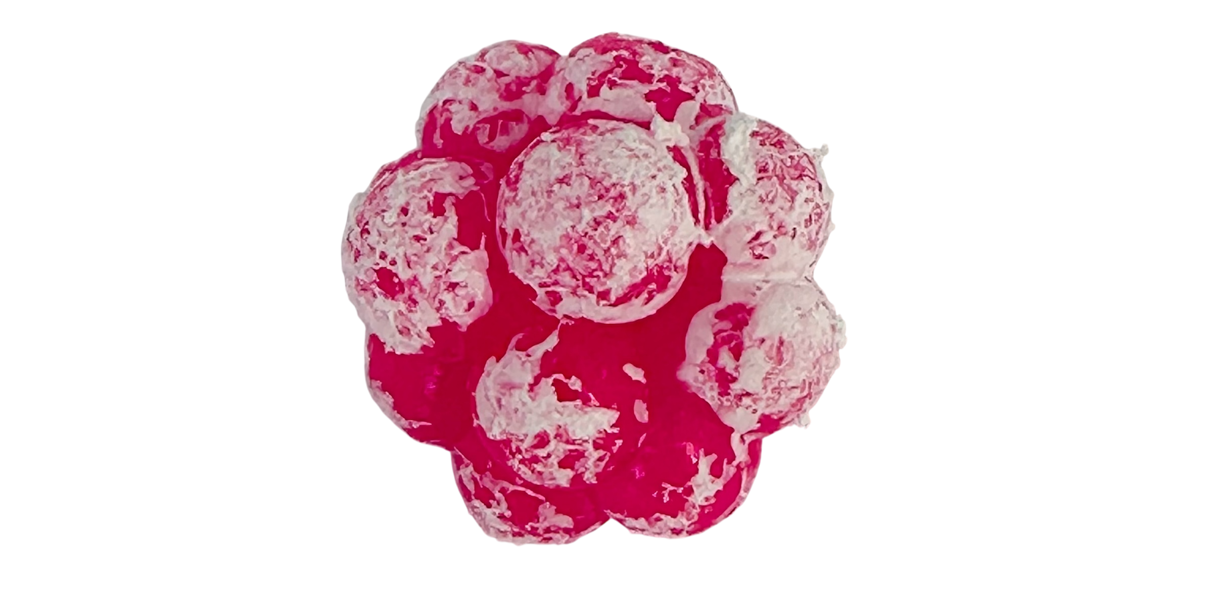 AERO-BEAD #CM7 - PRAWN PINK CLUSTER MOTTLED