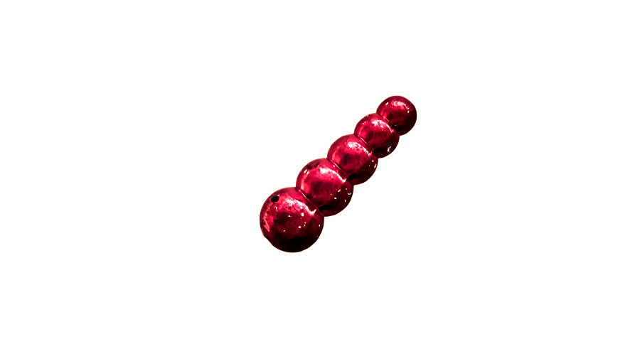 STACK BEAD METALLIC RED