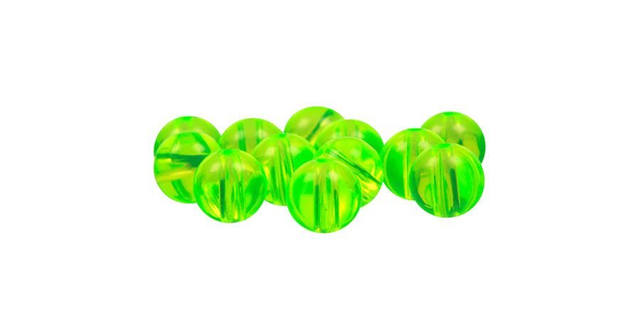 Acrylic Chartreuse Beads (12 ct) – Hawken Fishing