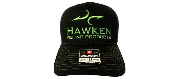 Hawken Fishing Hat  (Black/Green)